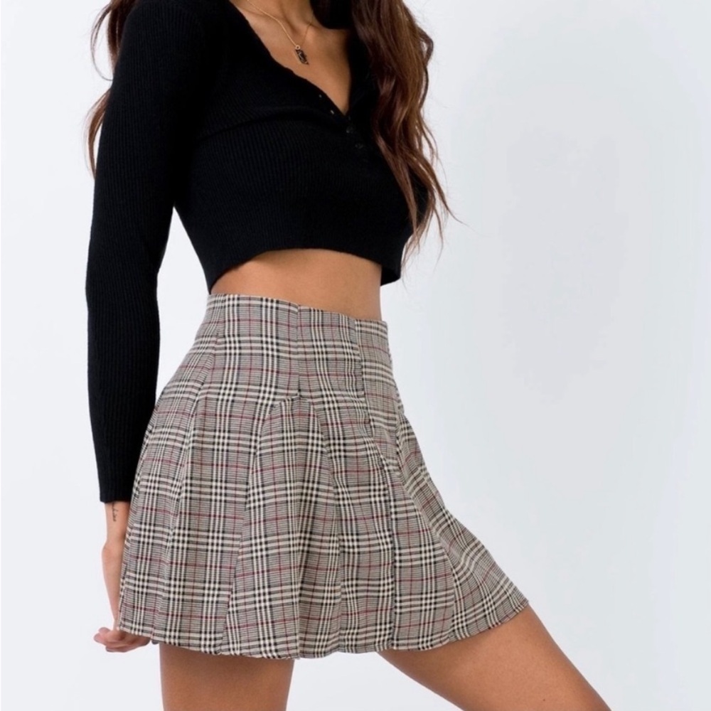 Princess Polly Plaid Last City Mini Skirt